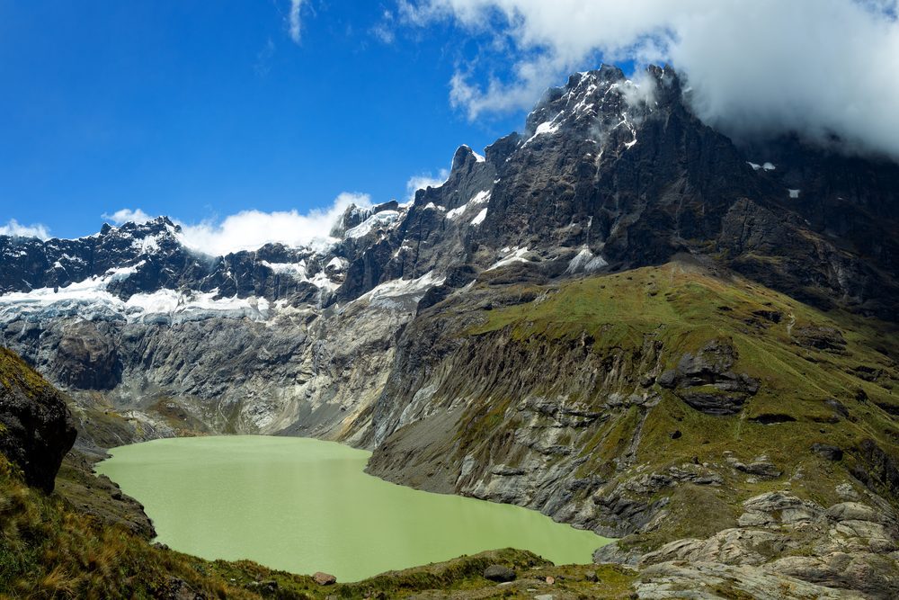 How safe is Ecuador for travel? 3 Image of yellow lagoon on El Altar trek