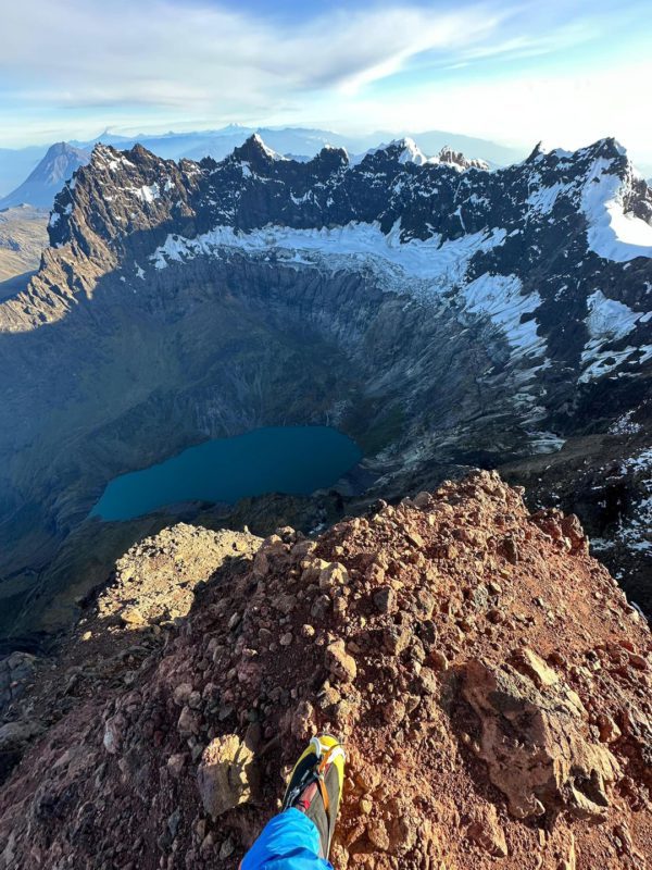 Trek El Altar 2 El Altar crater lake drone photo